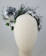 Black Snowflake Winterland Facinator