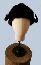 Monster Horn Faux Fur hat