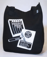Black Crayons Box XL Organic Cotton Tote Bag